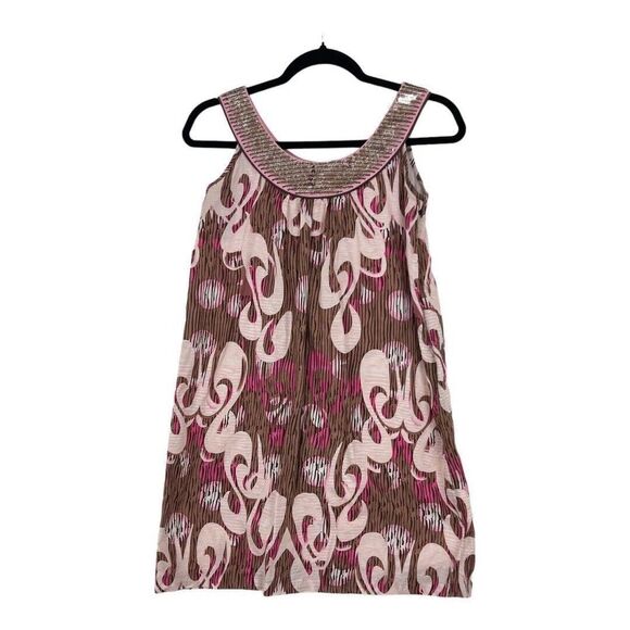 KensieGirl Juniors Size 1 Pink Brown Swing Dress - Picture 1 of 4